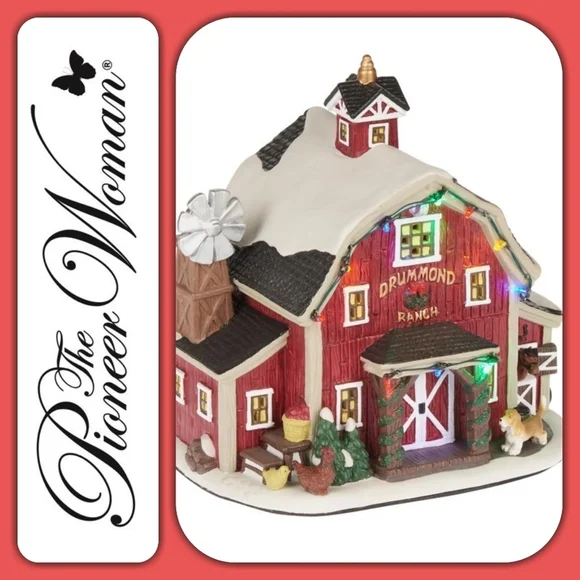 HTF Retired ❄️ New Pioneer Woman Christmas Village Decoration. Drummond Ranch